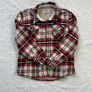 Sage Collective Women's Insulated Sherpa Lined Flannel Jacket Size Large